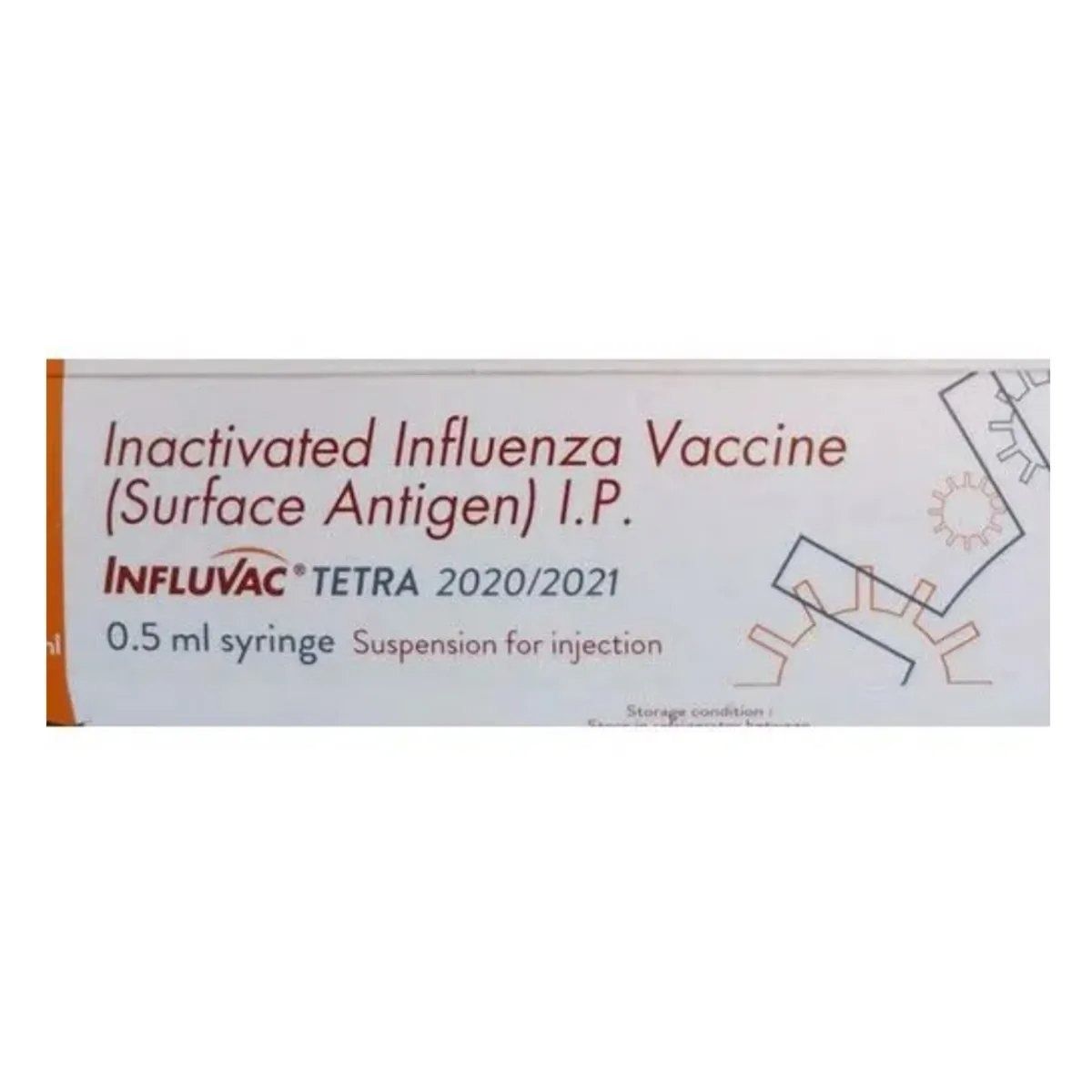 Abbott Influvac Tetra Influenza Vaccine, 0.5 ml Single Dose