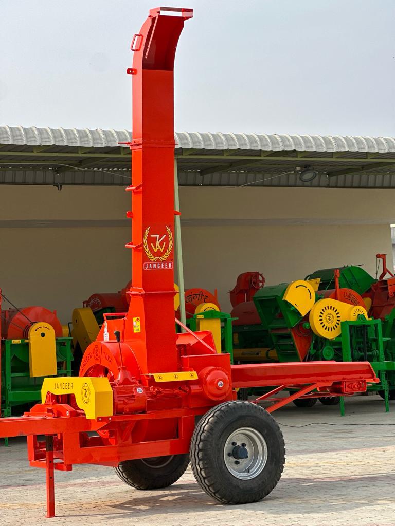 Chaff Cutter - Steel, 2x1x1 M, Orange | 5 Hp Power, 1000kg/hr Capacity, 500 Kg Weight, Ideal For Animal Feed Enhancement