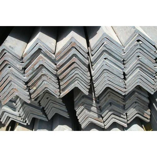 V-Shape MS Angle - Steel, 5-10 Inch (W) Size, 10-15 mm Thickness | Hot-Dip Galvanized Finish, Plain Surface, Customizable Weight