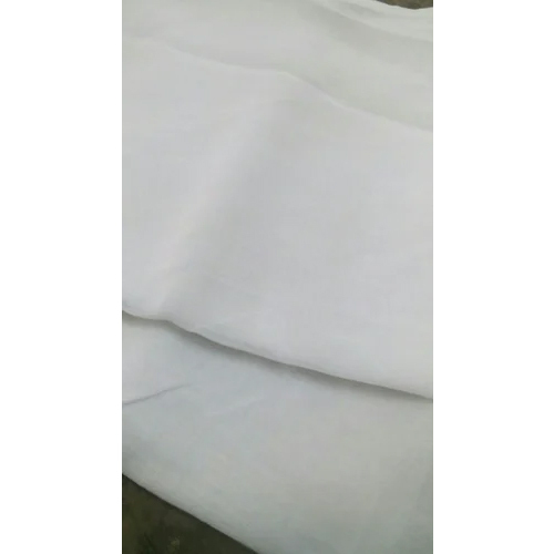 Plain Cotton Bleached Fabric - 100% Cotton, 46 Inches Wide, Pure White | Quick Dry, All Seasons, Customizable Length, Soft & Breathable Texture