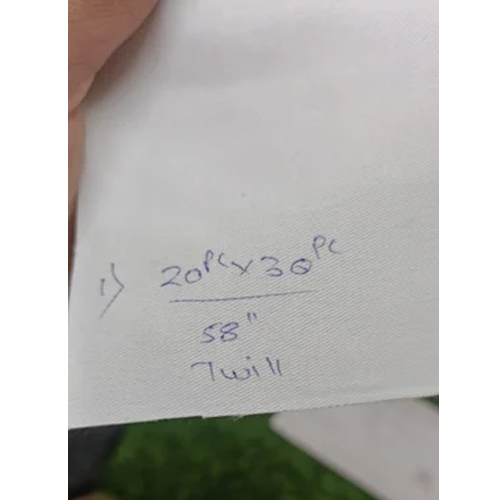 250GSM Karate Fabric - Polycotton Blend, 58" Width, White Color, Plain Style, Dyed Texture, Lightweight, Durable for Garment Industry