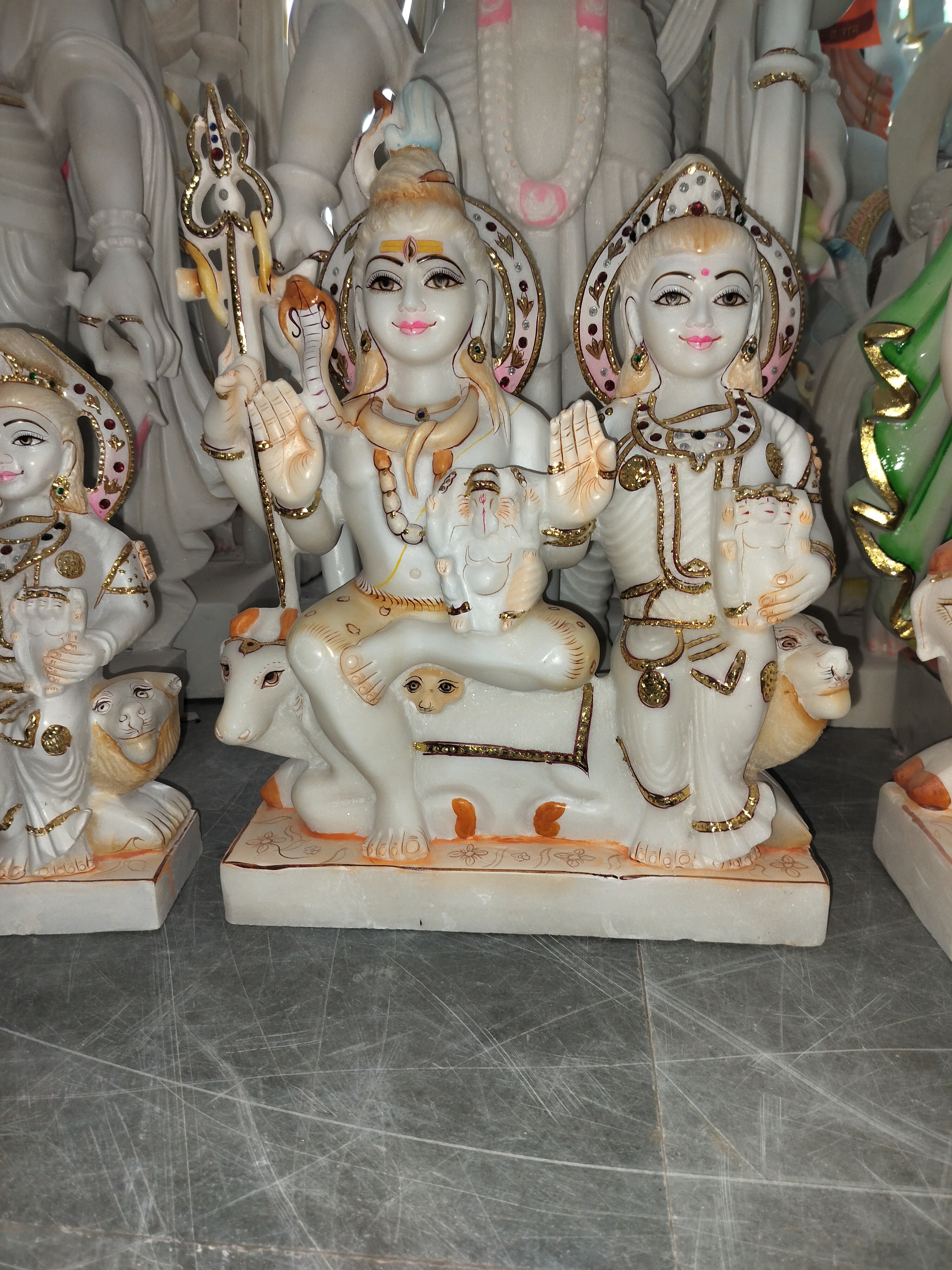 White Marble Shiv Parivar