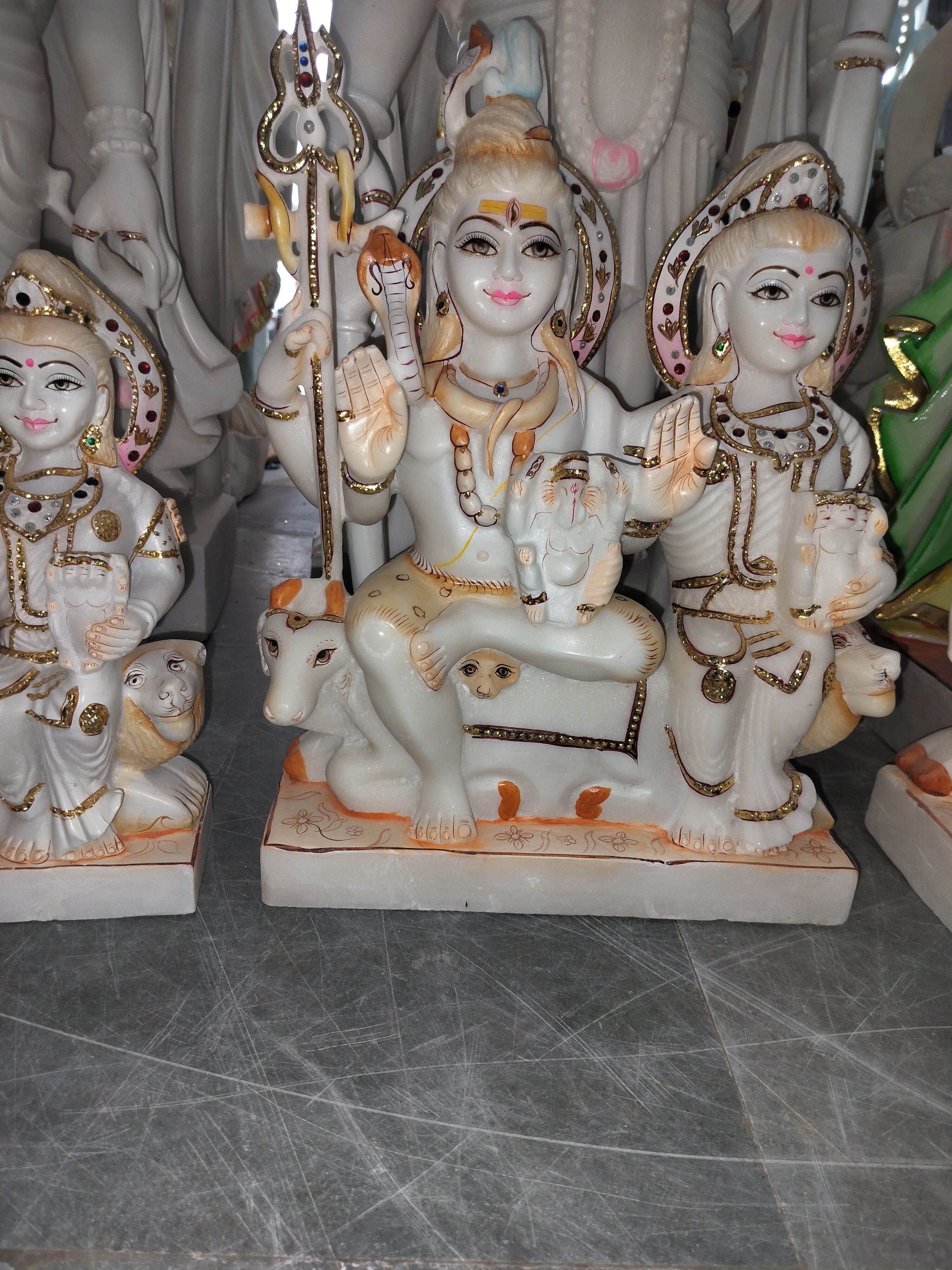 White Marble Shiv Parivar