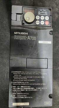 Mitsubishi Servo Drive 0.5 Hp - Plastic/metal, Compact Size, Matte Black | Industrial Automation, Panel Mount, Overheating Protection, 200v