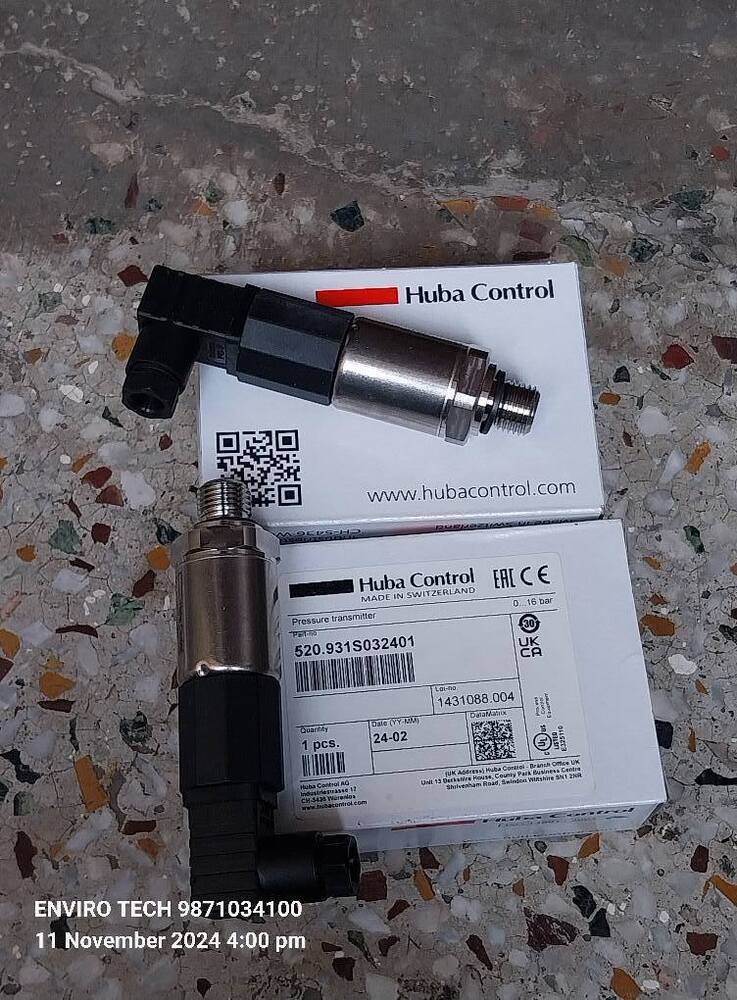 HUBA SWITZERLAND Pressure Transmitter Part No 520.931S032401 Range 0-16 Bar