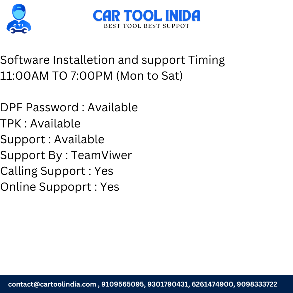 Mahindra Passenger Software set