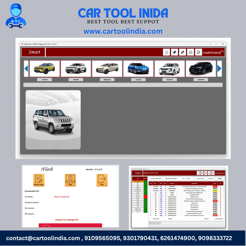 Mahindra Passenger Software set