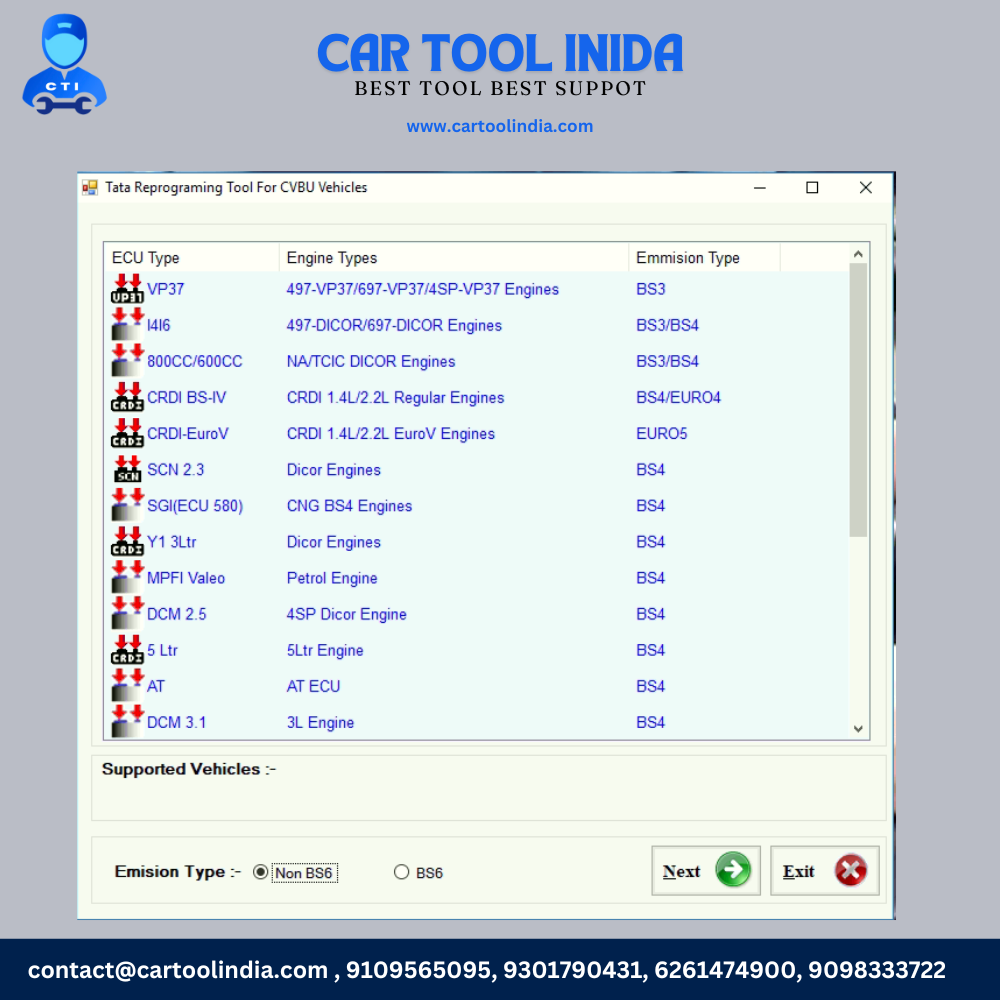 TATA Diagnostic and Flashing Software Set for Commercial & Passenger