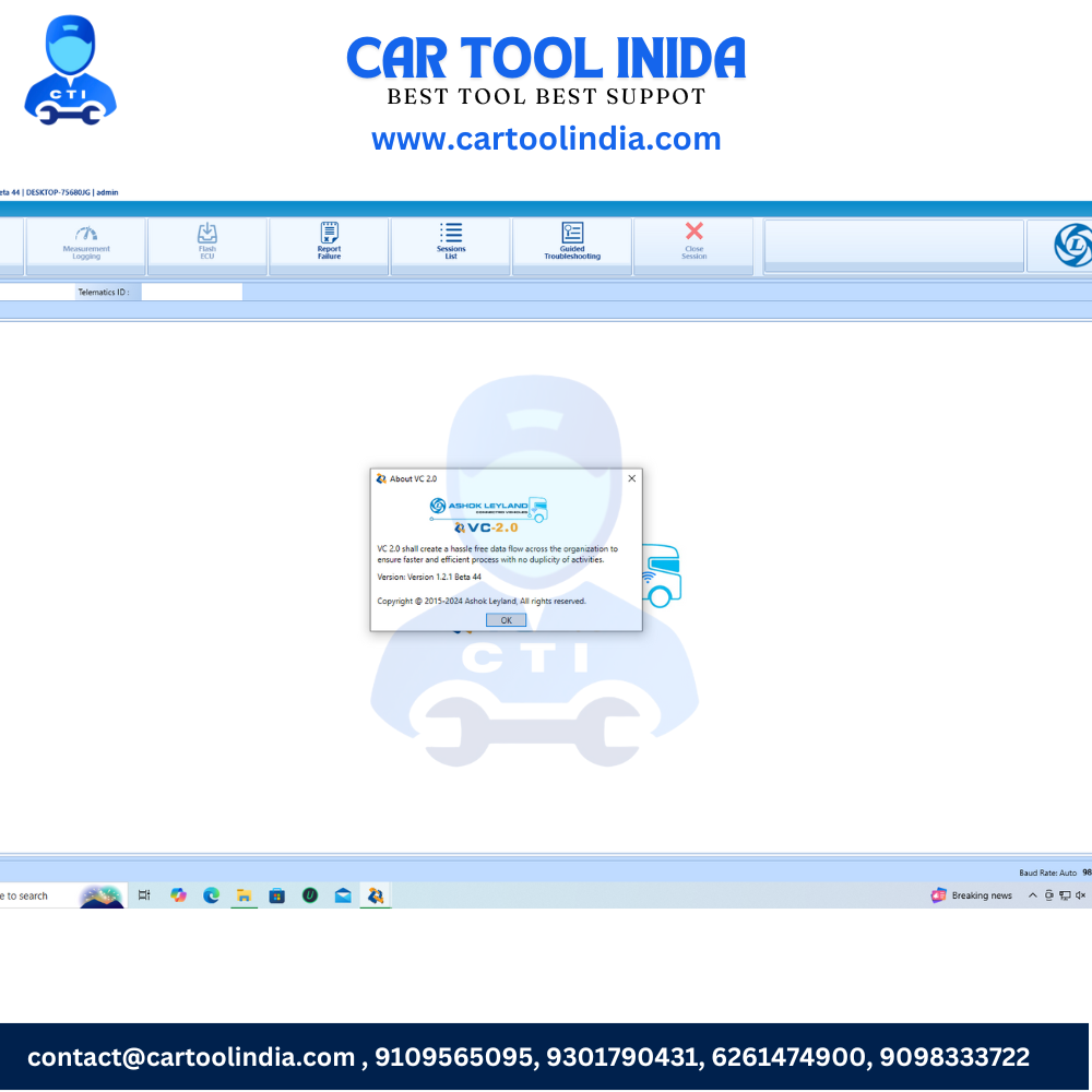 Ashok laylend Diagnostic Software VC2.0