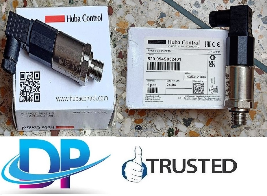 Huba Pressure Transmitter Model 520.917s032401w Range -1-5 Bar Output 4-20ma