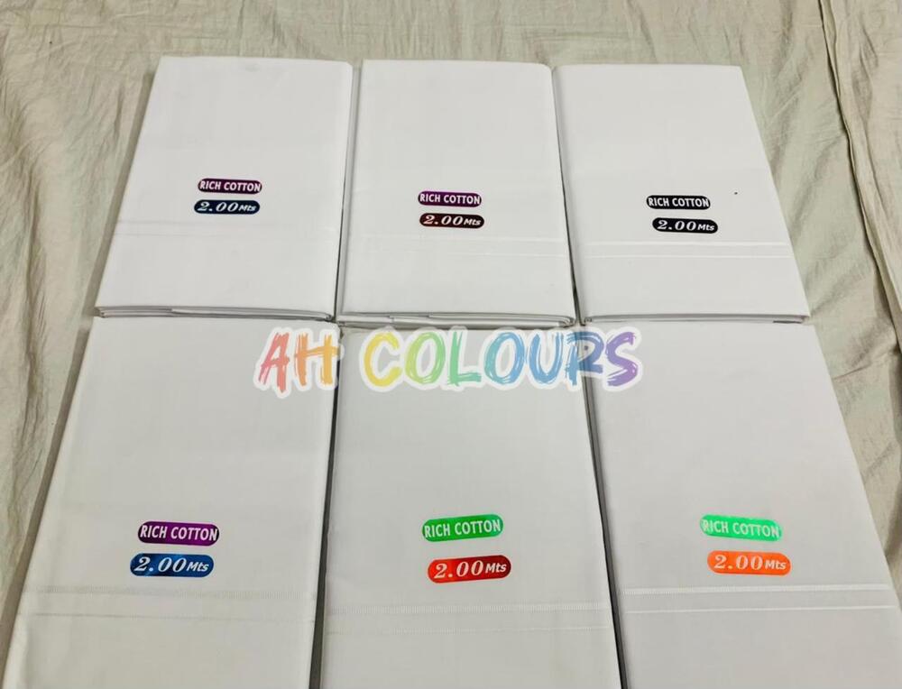 2 mts cotton dhoti without border