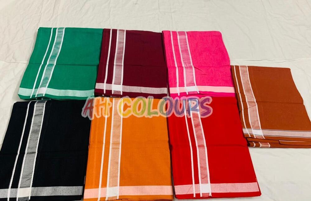 2 mts colour cotton dhoti