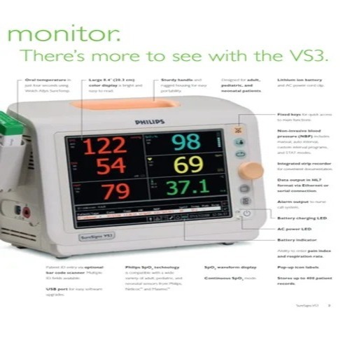 Philips Vs3 Monitor - Application: Hospital