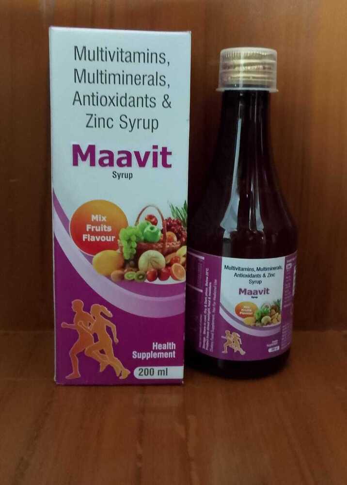 Multivitamin Syrup - 150 Ml Pure Formulation | Effective For Cell Damage, Vitamin Deficiencies, Eye And Skin Health, Recommended For Children & Adults
