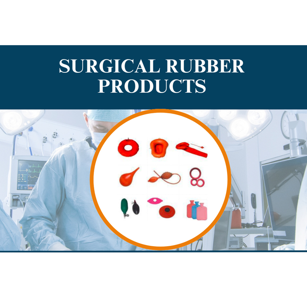 Surgical Rubber Products - Medical Grade Rubber, Size as Per Requirement, Multi-Color | Durable, Eco-Friendly, Waterproof, Soft Sponge, Pure Leather, Easy to Carry