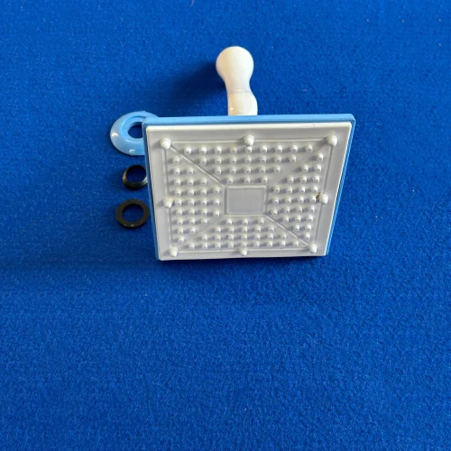 Square Ptmt Shower - Color: Blue & White