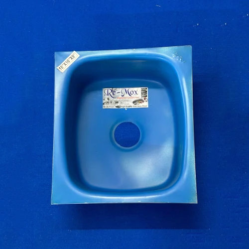 Stainless Steel Kitchen Bowl Sink - Color: Blue