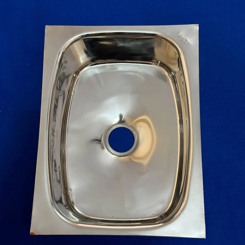 Sound Proof Stainless Steel Kitchen Sink - Rectangular Undermount Design, Polished Silver Finish, Durable & Easy to Clean