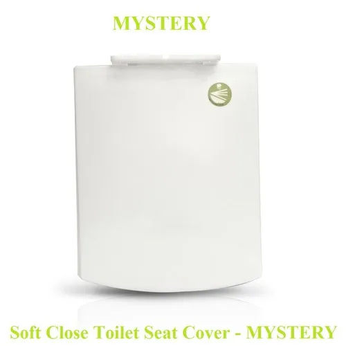 Hydraulic Soft Close Toilet Seat Cover - Color: White