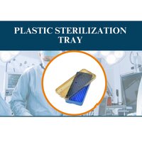 Plastic Sterilization Tray - Medium Rectangular Yellow & Blue Plastic | Disposable, Good Quality, Robust Design For Clinics, Hospitals, Laboratories