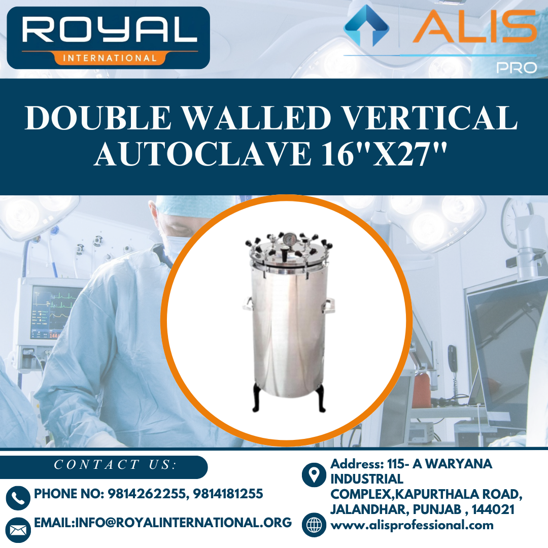 Double Walled Vertical Autoclave 16