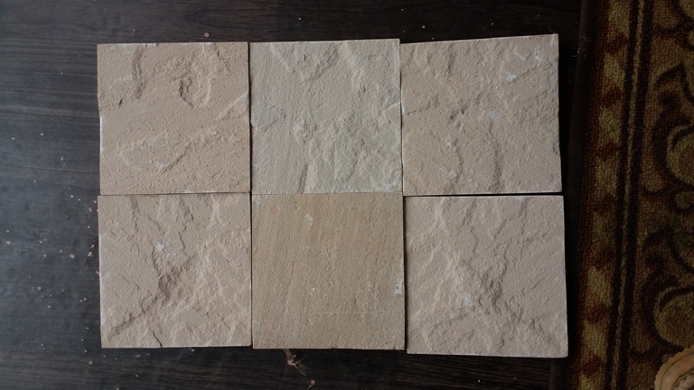Dholpur Beige Sandstone - Block Form, Machine-cut Finish | Natural Sandstone Material, Warm Beige Color, Medium Porosity, Low Maintenance