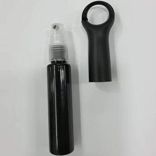 Keychain Spray Bottle - Plastic, 200 ml | Narrow Flip-Top Lid, Cork Sealing, Engraved Surface, Available in Multiple Colors, 6-12 Months Warranty