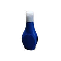 Liquid Blue Plastic Bottle