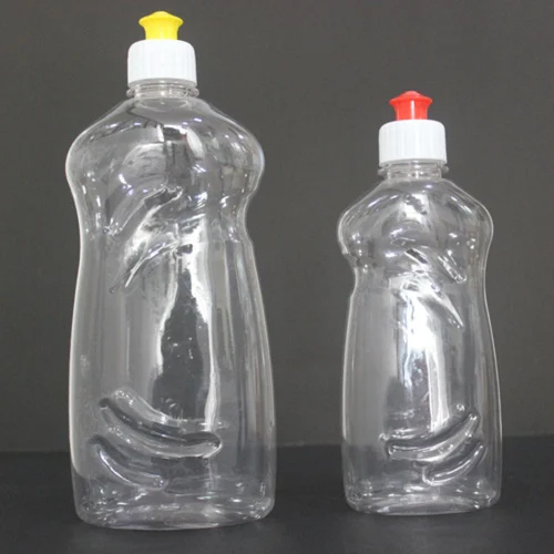 Dish Wash Bottles - Plastic, 100 ml, Various Colors | Narrow Flip Top Lid, Engraved Grip, Industrial Use for Beverages & Chemicals