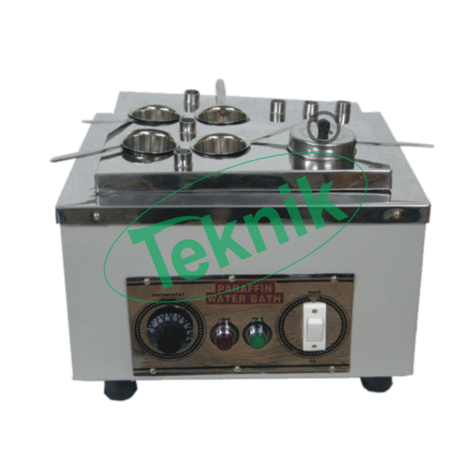 Paraffin Embedding Bath - Mild Steel Body With Stainless Steel Top, 70â°c Thermostat Control, Available In 4/6/12 Cups And Glass Tubes | Microtome Equipment, Durable Wax Pots With Covers