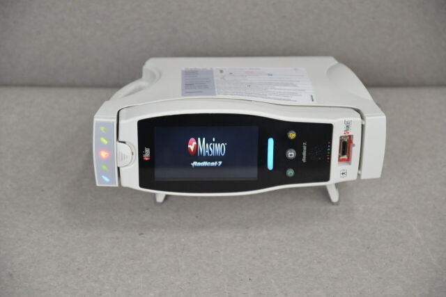 MASIMO PULSE OXIMETER RADICAL -7 RAINBOW | White Color Code, Includes RDS-1 Docking Station, 30-Day Satisfaction Guarantee, Tested for Functionality