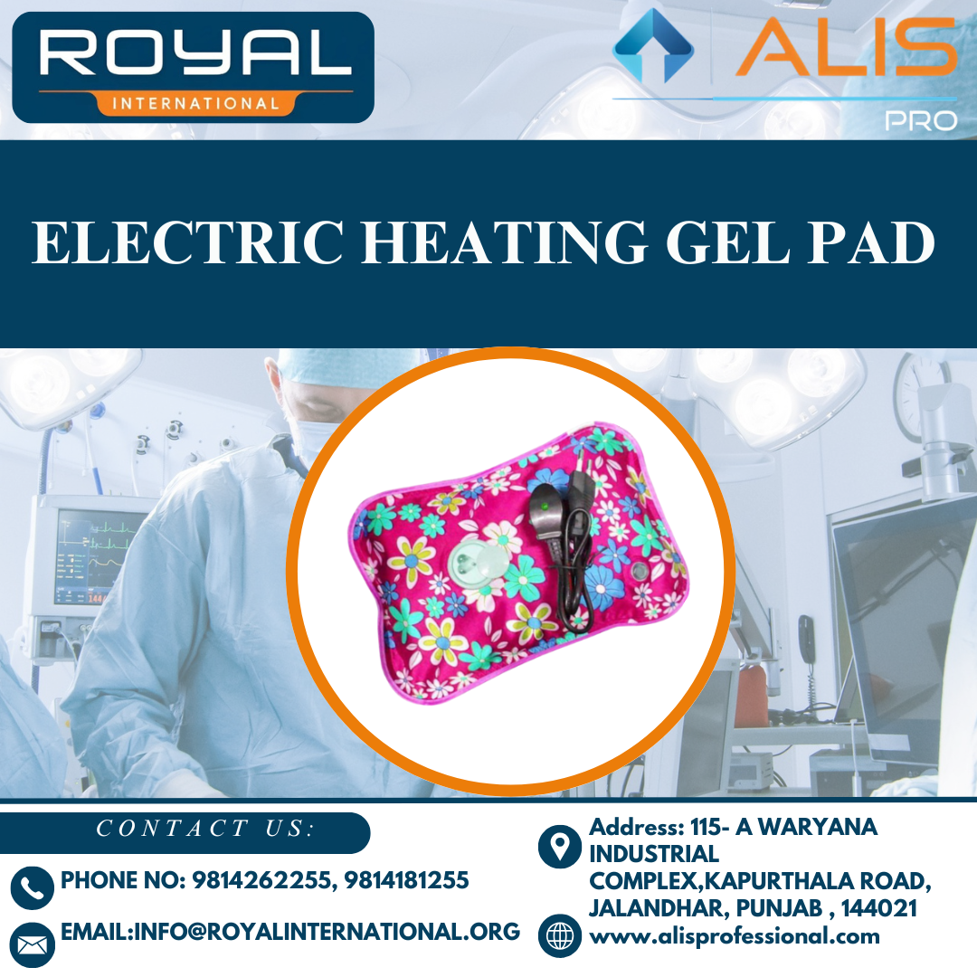 Electric Heating Gel Pad - Color: Multicolored (predominantly Pink With Floral Design)