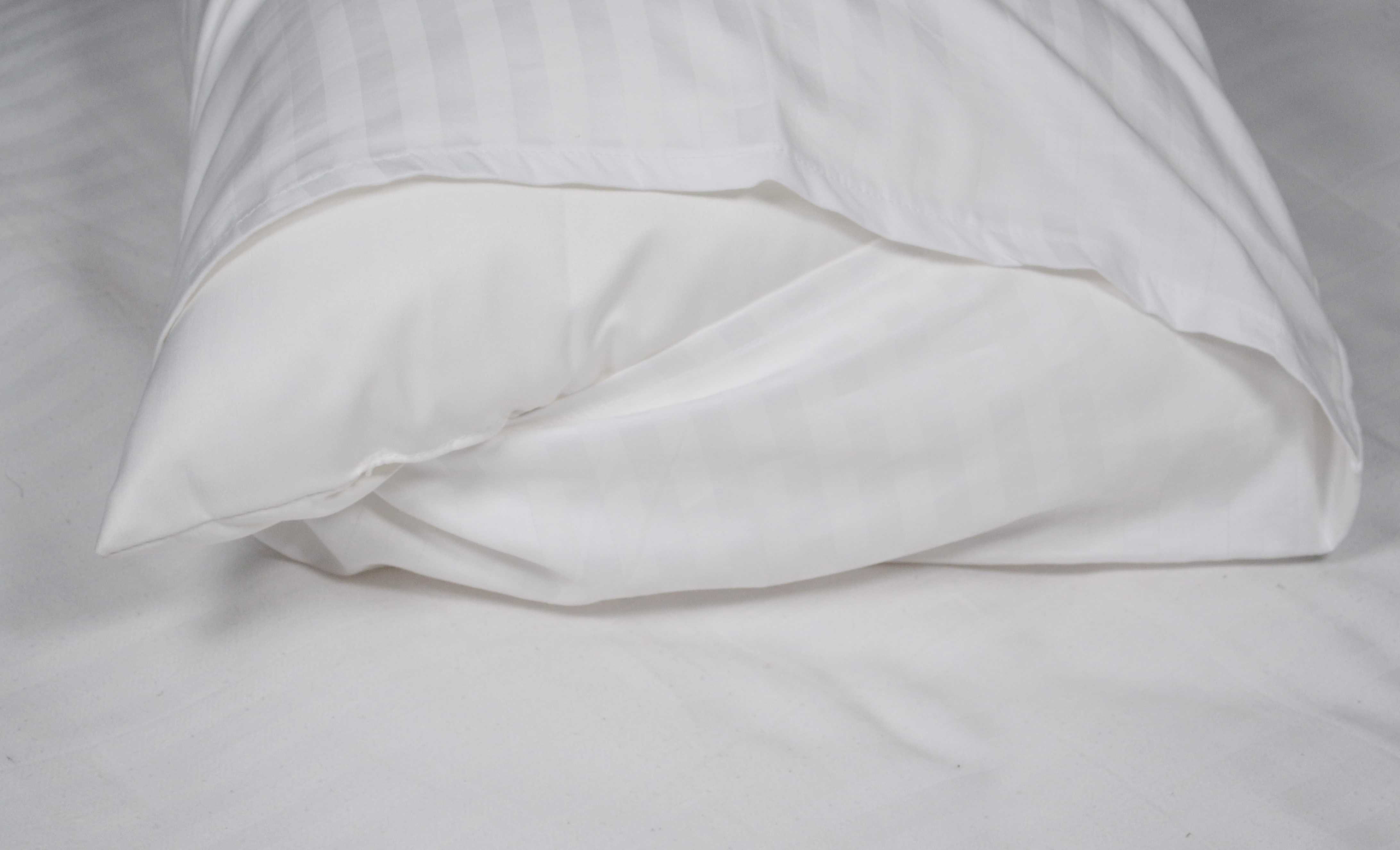 400 Tc White Cotton Hotel Pillow Cover - Feature: Washable