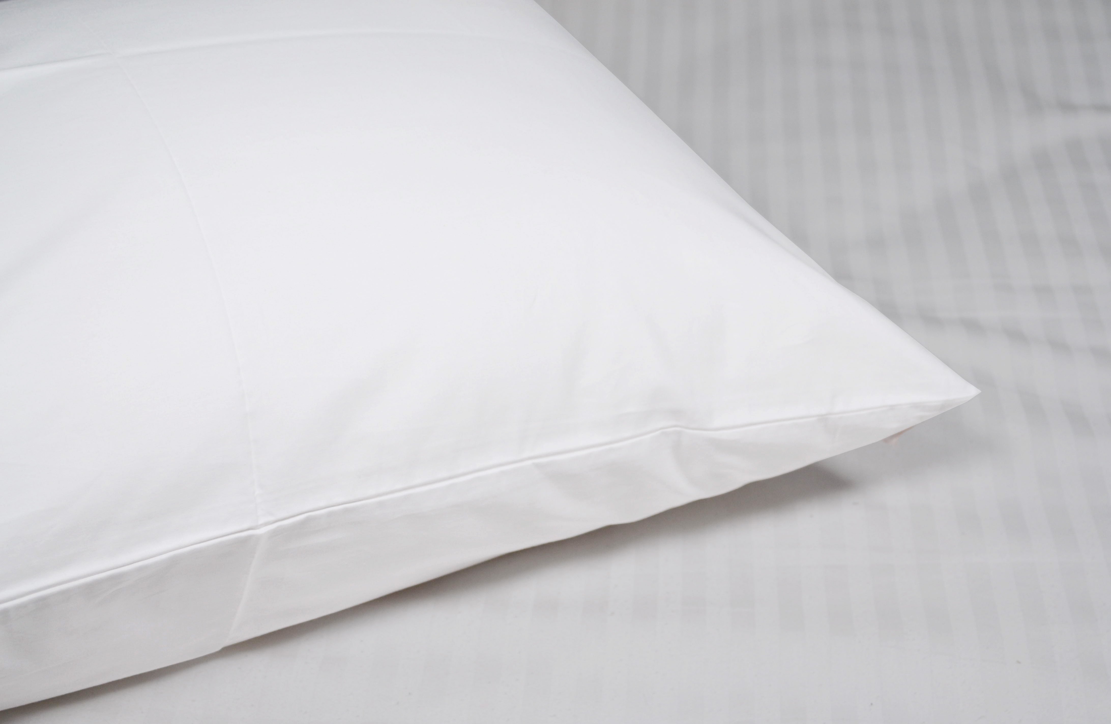 400 Tc White Cotton Hotel Pillow Cover - Feature: Washable