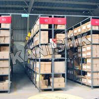 Slotted Angle Rack - Steel Material, Standard Size, Grey Finish | Ideal for Industrial Usage