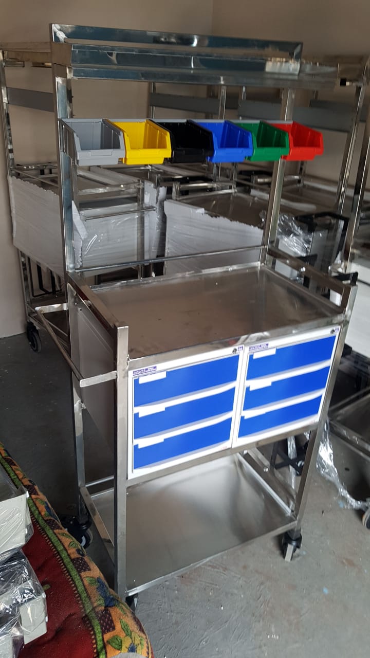 Emergency Medicine Trolley Crash Cart Trolley
