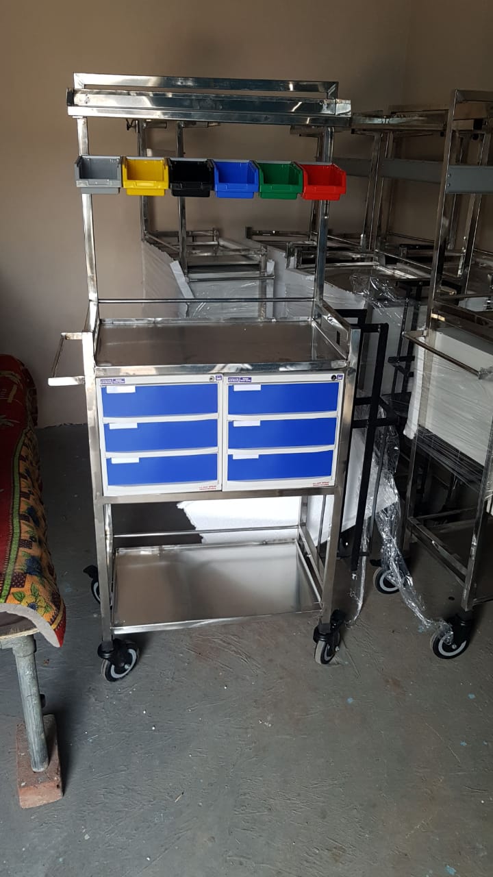 Emergency Medicine Crash cart Trolley