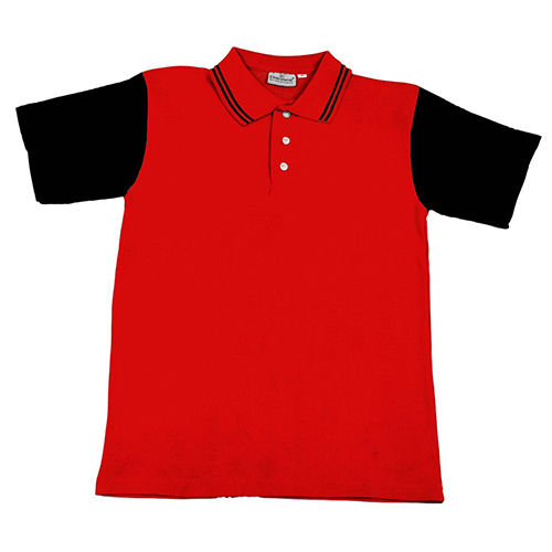 Multicolour Sports Uniform T-Shirt - Color: Red