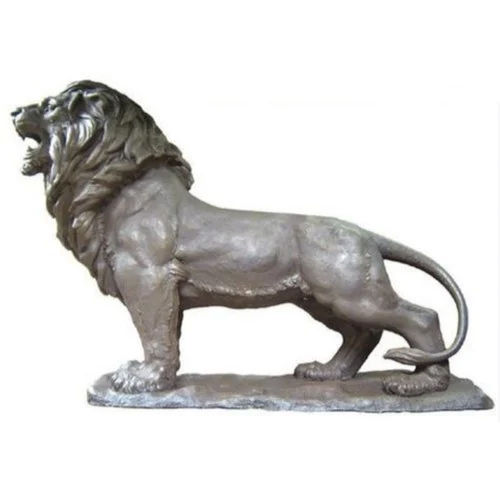 Fiber Lion Statue - Height: 4 Foot (Ft)