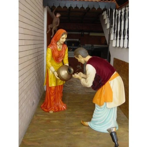 Designer Punjabi Fiber Statue