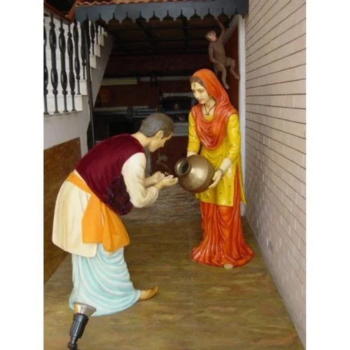 Designer Punjabi Fiber Statue