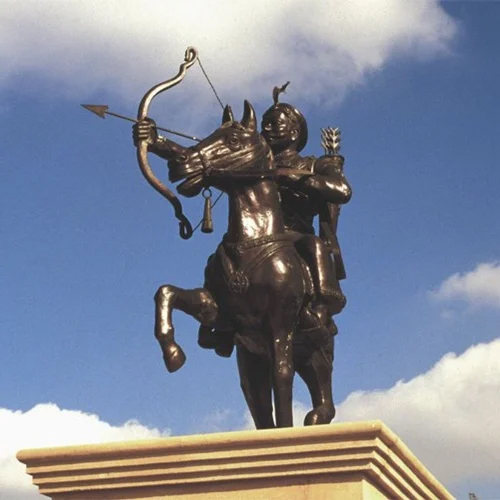 Decorative Fiber Prithviraj Chauhan Statue