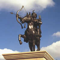 Decorative Fiber Prithviraj Chauhan Statue