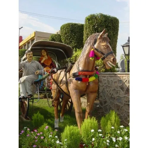 Fancy Punjabi Lady Fiber Statue