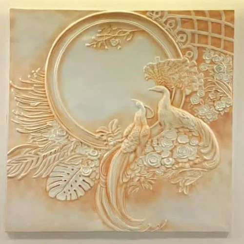 FRP Peacock Wall Mural