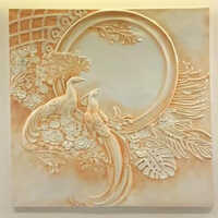 FRP Peacock Wall Mural