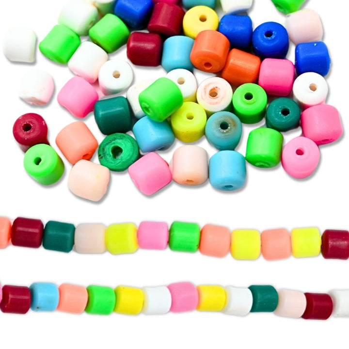 Plain Polymer Clay Fimo Beads | Size: 6mm ( 2mm) Thickne | 1string 40 PCS