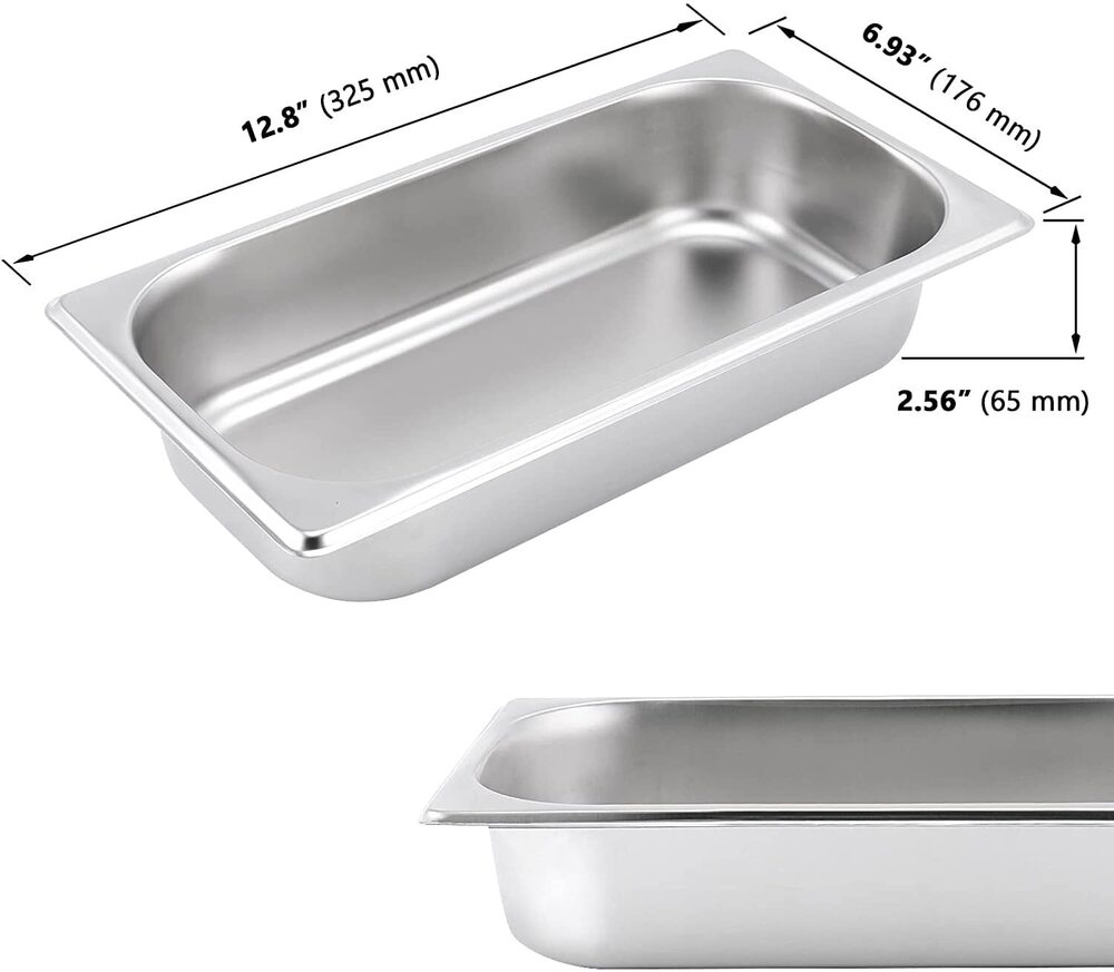 Stainless Steel 1/2 GN Pan