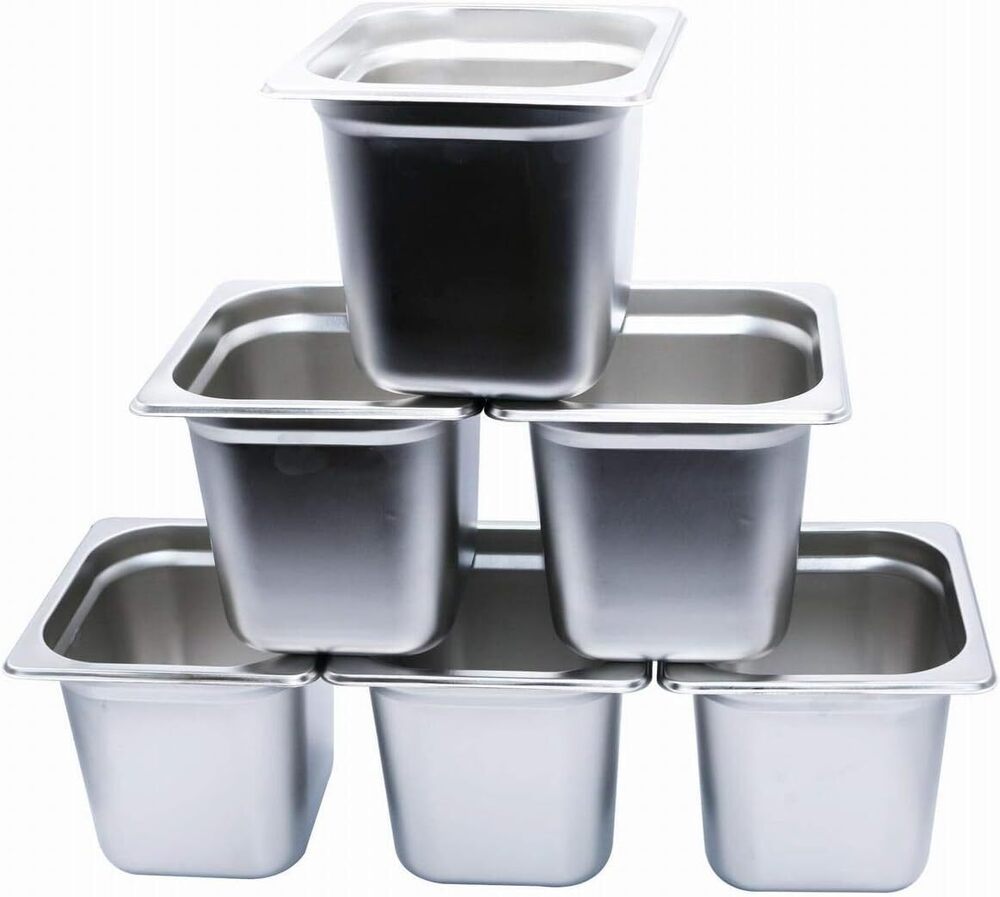 Stainless Steel 1/6 GN Pan