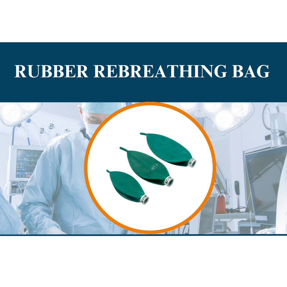 Rubber Rebreathing Bag - Color: Green